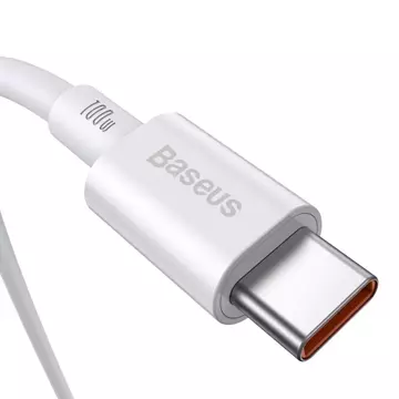 Baseus Superior Kabel USB Typ C - USB Typ C Schnellladung Quick Charge / Power Delivery / FCP 100W 5A 20V 1m weiß (CATYS-B02)