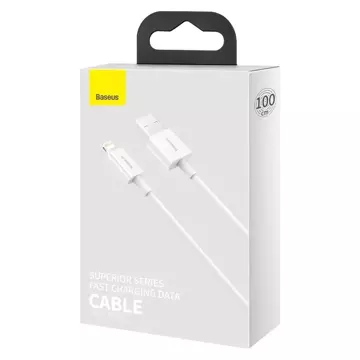 Baseus Superior USB-Kabel - Lightning 2.4A 1 m Weiß (CALYS-A02)