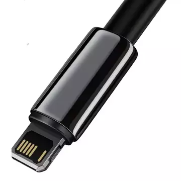 Baseus Tungsten Gold USB-zu-Lightning-Kabel, 2,4 A, 1 m (schwarz)