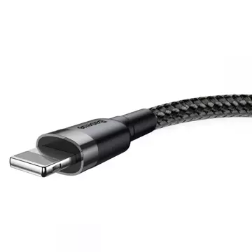 Baseus cafule Lightning Kabel 50cm grau/schwarz