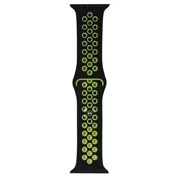 Beline Apple Watch Sport Silikonband 38/40/41mm schwarz/lime schwarz/lime