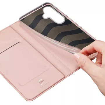 Brieftaschenetui mit Ständer für Samsung Galaxy S23 FE Dux Ducis Skin Pro – rosa