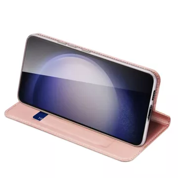 Brieftaschenetui mit Ständer für Samsung Galaxy S23 FE Dux Ducis Skin Pro – rosa