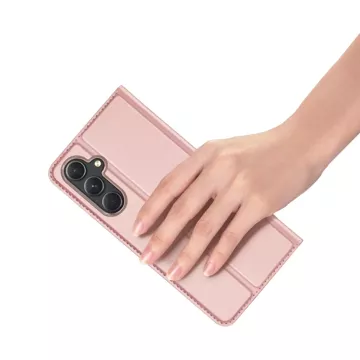 Brieftaschenetui mit Ständer für Samsung Galaxy S23 FE Dux Ducis Skin Pro – rosa