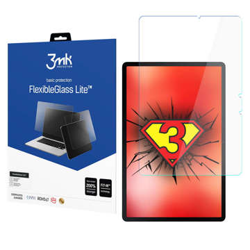 Bruchsicheres 3mk Flexible Glass Lite Hybridglas für Samsung Galaxy Tab S7 FE / Plus / S8 Plus 12.4