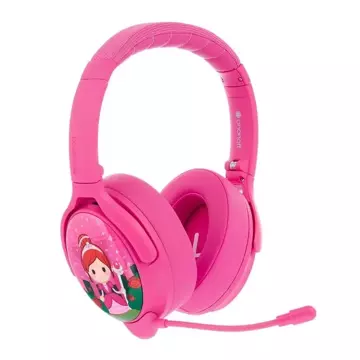 BuddyPhones Cosmos Plus ANC Funkkopfhörer für Kinder (Rosa)