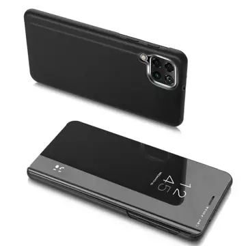 Clear View Case Flip Cover für Samsung Galaxy M53 5G schwarz