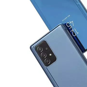 Clear View Case Klapphülle für Samsung Galaxy A73 blau