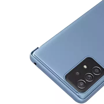 Clear View Case Klapphülle für Samsung Galaxy A73 blau