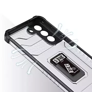 Crystal Ring Case Tough Hybrid Cover Magnethülle für Samsung Galaxy S22 (S22 Plus) grün