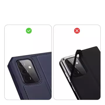 DUX DUCIS Skin X Holster Cover mit Flip Cover für Samsung Galaxy A72 4G blau