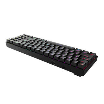 Dareu EK871 Bluetooth 2.4G RGB Kabellose mechanische Tastatur (Schwarz)