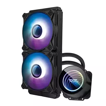 Darkflash DX240 V2.6 ARGB 2x 120x120 Wasserkühlung (Schwarz)