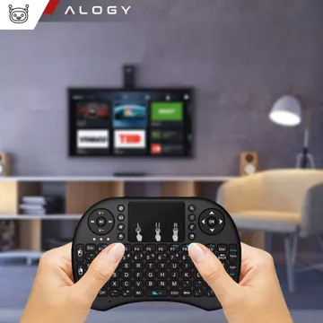 Drahtlose Mini-Tastatur Alogy 3-farbiges Touchpad mit Hintergrundbeleuchtung