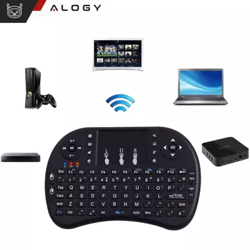 Drahtlose Mini-Tastatur Alogy 3-farbiges Touchpad mit Hintergrundbeleuchtung