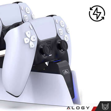 Dual-Dockingstation für den PlayStation 5 PS5-Controller Pad White