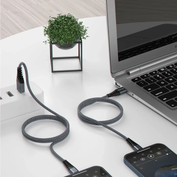 Dudao Kabel USB-Kabel - USB Typ C 6A 1 m grau (TGL1T)