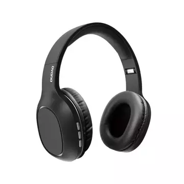 Dudao Multifunktionale kabellose Kopfhörer Bluetooth 5.0 Micro-SD-Kartenleser UKW-Radio Schwarz (X22Pro schwarz)