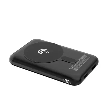 Dudao TGK1 Powerbank mit kabellosem Ladegerät 15W 10000mAh Schwarz (TGK1-Black)