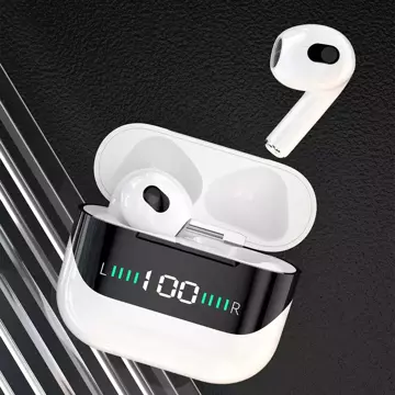 Dudao U15 In-Ear TWS Kopfhörer mit Ladezustandsanzeige weiß (U15)