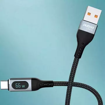 Dudao USB-Kabel - USB Typ C Schnellladung PD 66W schwarz (L7Max)
