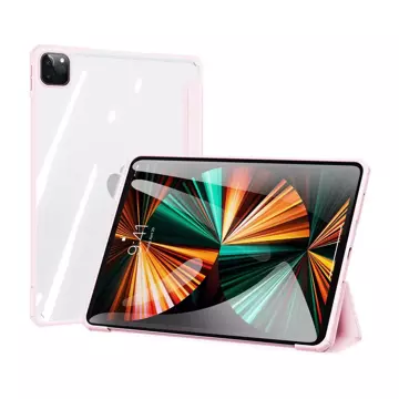 Dux Ducis Copa Hülle für iPad Pro 12.9 '' 2021/2020/2018 Smart Cover mit Ständer Rosa