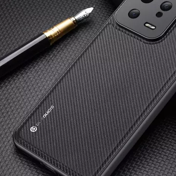 Dux Ducis Fino Hülle für Xiaomi 12T Pro / Xiaomi 12T Hülle mit Silikonrahmen grau