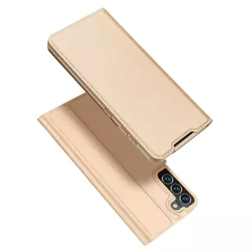 Dux Ducis Skin Pro Holster Cover Flip Cover für Samsung Galaxy S22 (S22 Plus) gold