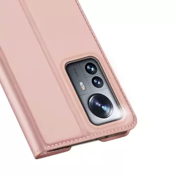 Dux Ducis Skin Pro Holster Cover Flip Cover für Xiaomi 12 Pro rosa