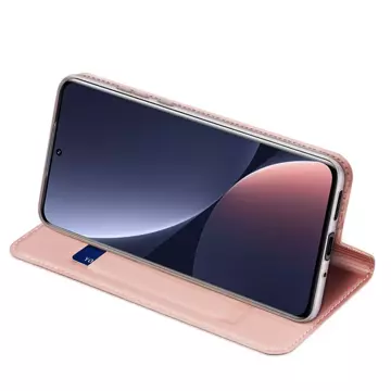 Dux Ducis Skin Pro Holster Cover Flip Cover für Xiaomi 12 Pro rosa