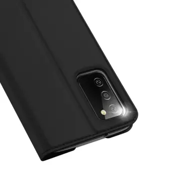 Dux Ducis Skin Pro Holster Cover mit Flip Samsung Galaxy A03s schwarz