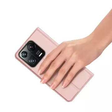 Dux Ducis Skin Pro Hülle Xiaomi 13 Pro Flip Card Wallet Stand Pink