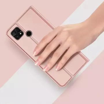 Dux Ducis Skin Pro Hülle Xiaomi Poco C40 Hülle mit Flip Card Wallet Goldständer