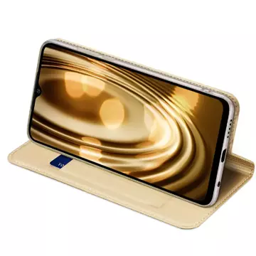 Dux Ducis Skin Pro Hülle Xiaomi Poco C40 Hülle mit Flip Card Wallet Goldständer