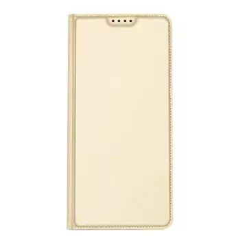 Dux Ducis Skin Pro Hülle Xiaomi Poco C40 Hülle mit Flip Card Wallet Goldständer