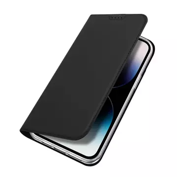 Dux Ducis Skin Pro Hülle für iPhone 15 Pro mit Klappe und Geldbörse – Schwarz