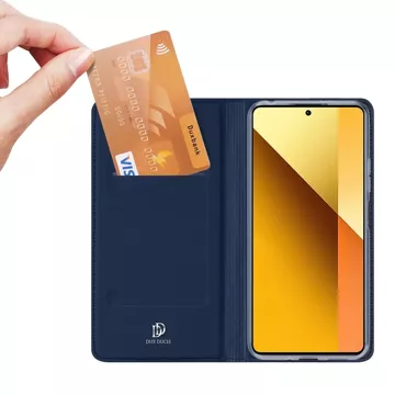 Dux Ducis Skin Pro Hülle mit Klappe und Kartenfach für Xiaomi Redmi Note 13 5G – blau