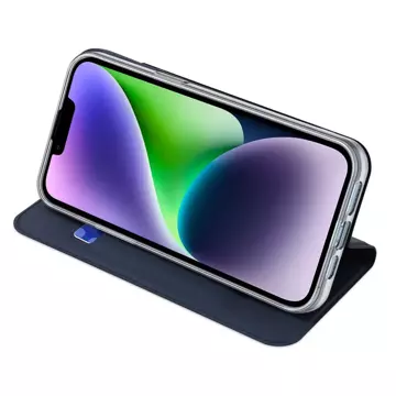 Dux Ducis Skin Pro iPhone 15 Hülle mit Klappe und Geldbörse – Blau