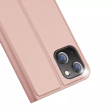 Dux Ducis Skin Pro iPhone 15 Plus Hülle mit Klappe und Geldbörse – Rosa