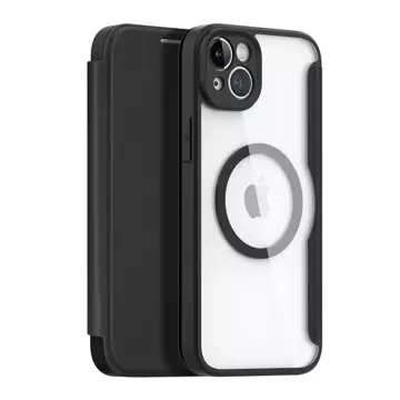 Dux Ducis Skin X Pro Case iPhone 14 Plus Magnetic MagSafe Flip Case Schwarz