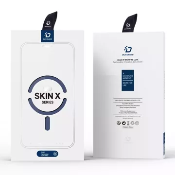 Dux Ducis Skin X Pro Hülle für Samsung S24 Ultra mit Magnetring und Klappe – Blau