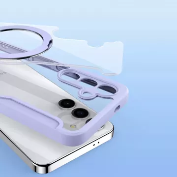 Dux Ducis Skin X Pro Hülle mit Magnetring/Ständer für Samsung S24 – Lila