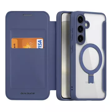 Dux Ducis Skin X Pro Hülle mit Magnetring/Ständer für Samsung S24 – blau