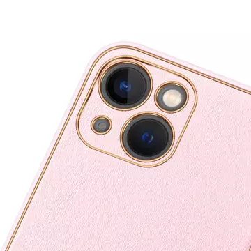 Dux Ducis Yolo Hülle iPhone 14 Plus elegante Hülle aus ökologischem Leder rosa