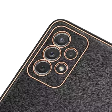 Dux Ducis Yolo elegante Hülle aus ökologischem Leder für Samsung Galaxy A72 4G schwarz