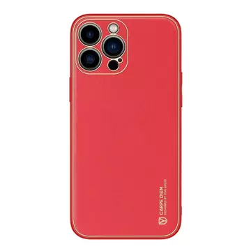 Dux Ducis Yolo elegantes etui aus PU Leder schutzhülle hülle für iPhone 13 Pro Max rot