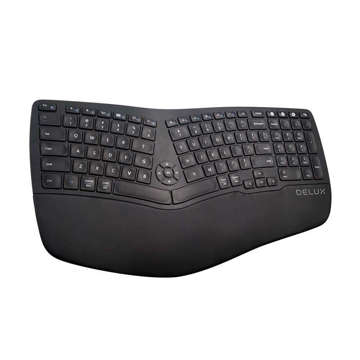 Ergonomische kabellose Tastatur Delux GM902 BT 2.4G