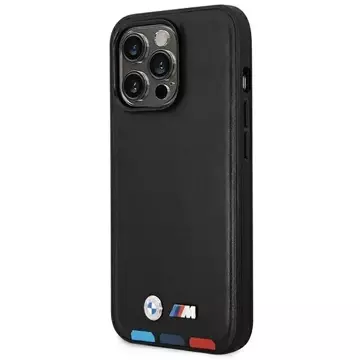 Etui BMW BMHMP14L22PTDK für iPhone 14 Pro 6,1" Leather Stamp Tricolor Magsafe