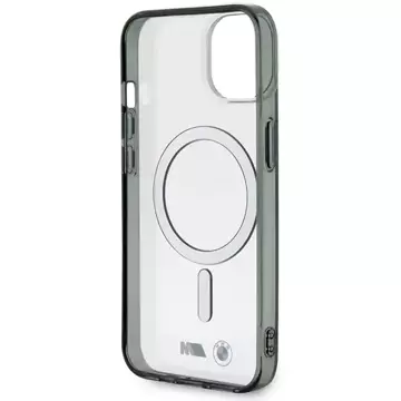 Etui BMW BMHMP14MHCRS für iPhone 14 Plus 6,7" Hardcase Silver Ring MagSafe