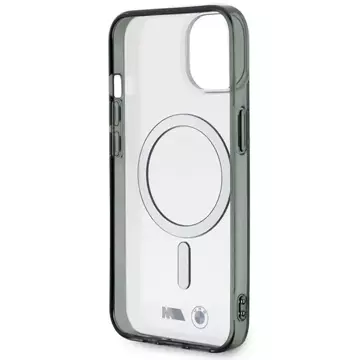 Etui BMW BMHMP14SHCRS für iPhone 14 6.1" transparentes Hardcase Silver Ring MagSafe